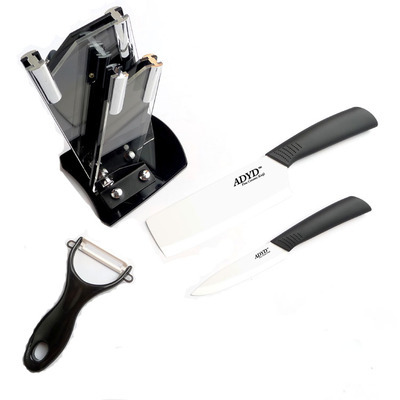 送料無料: 京セラ日本品質(zhì)の4インチ6インチセラミックナイフの皮をむくナイフセラミック切削工具3 ピース